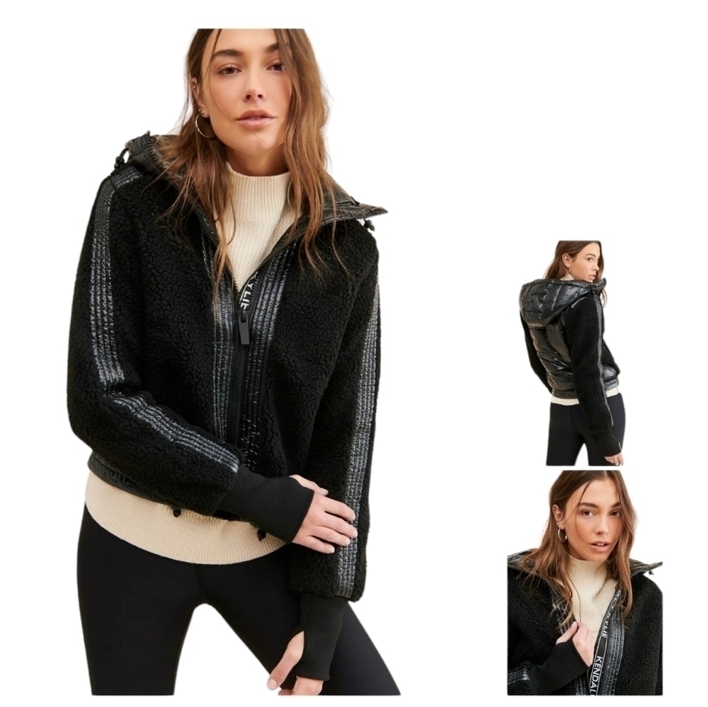 ANTHROPOLOGIE KENDALL + KYLIE Dublin Coat,  Color Black, Size XS